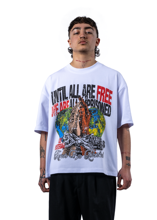 Until All Are Free Tee White